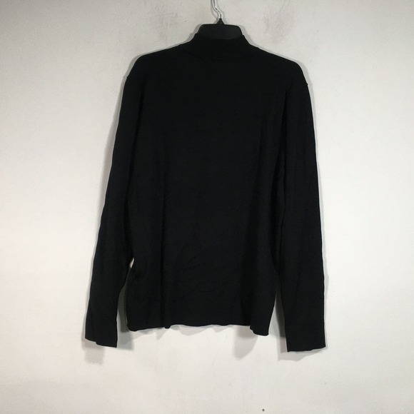 Perry Ellis Long Sleeve Knit Pullover, Men's Size L - Black - Picture 4 of 10